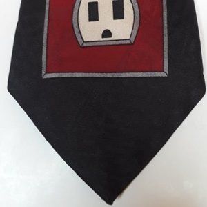 HOME IMPROVEMENT TV SHOW TIE - 100% POLYESTER - BLACK & RED - MULTICOLORS